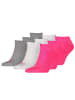 Puma Socken PUMA UNISEX SNEAKER PLAIN 9P in 656 - middle grey mélange/pink