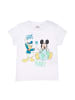 Disney Mickey Mouse T-Shirt kurzarm in Weiß