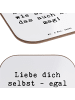Mr. & Mrs. Panda Untersetzer für Gläser Spruch Selbstakzeptanz L... in Weiß