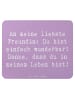 Mr. & Mrs. Panda Maus-Pad Spruch Liebste Freundin mit Spruch in Lavendeltraum
