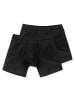 Schiesser Boxershort 2er Pack in Schwarz