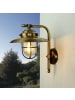 Licht-Erlebnisse Außen Wandlampe (H)30 cm in Messing AntikMessing Antik