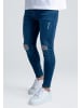 SikSilk Skinny Fit in washed mid blue