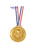 Eduplay Kunststoff-Medaille mit Sicherheitsverschluss zum Beschriften in Gold