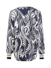 Franco Callegari Bluse in marine weiß - 0012