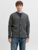 Jack & Jones Strickjacke in Grey Melange