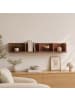 VCM  Holz Wandregal Hängeregal Wandboard Regal Honsa in Kern-Nussbaum