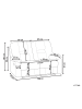 Beliani 2-Sitzer Sofa BERGEN in Grau - (W) 146 x (H) 101 x (L) 73 cm