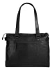 SPIKES & SPARROW Shopper echt Leder in schwarz