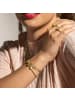 Luxenter Armband aus 925er Sterlingsilber und mehrfarbigem Zirkonia mit 18kGoldveredelung