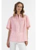 IZIA Kurzarm Bluse in Neon Pink