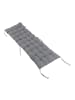 relaxdays Bankauflage in Grau - 160 x 50 cm
