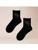 Kunert Socken Flower Love Blumenmuster in Black