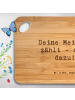 Mr. & Mrs. Panda Holzbrett Spruch Mutig zu Meinungen mit Spruch in Braun