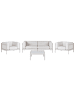 Beliani 4-tlg Sitzgruppe FERRETTI in Beige