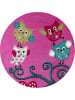 KADIMA DESIGN Kinderteppich Eule Polypropylen saugroboter Kurzflor Kinderzimmer