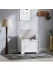 HOMCOM Aufbewahrungstruhe-56,5L x 38B x 56H cm-Weiß