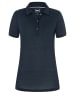 super.natural Merino Poloshirt in blau