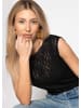SASSYCLASSY Spitzen-Top in Schwarz