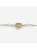 Guess Damen-Armband Herz Perlen Goldfarben
