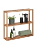relaxdays Wandregal in Natur - (B)60 x (H)54 x (T)15 cm
