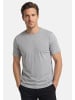 Casa moda T-Shirt Basic in Grau / dunkelgrau / dunkelblau