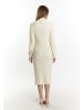 DreiMaster Damen Strickkleid in Wollweiss