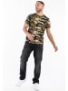 Lonsdale T-Shirt "Gunnista" in Camouflage
