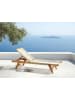 Beliani Gartenliege PROSSEDI in Beige/Braun - (W) 64 x (H) 35 x (L) 190 cm