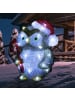 MARELIDA LED Eule mit Zuckerstange Acrylfigur H: 24cm in braun