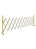 MCW Alu Absperrgitter B34 103x35-300cm, Gelb-schwarz
