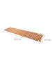 relaxdays Rollweg in Natur - (B)245 x (H)2 x (T)55 cm