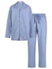Seidensticker Pyjama Classic Fil a Fil in Nightblue