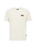 OLDSKULL T-Shirt Asian Futurism Rider Graphic in Off White