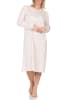 NORMANN Langarm Nachthemd klassische Design Knopfleiste am Hals - 87437 in creme