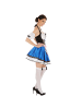 tectake Kurzes, sexy Dirndl, blau/weiß