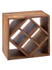 FineBuy Weinregal in Braun / Sheesham / 40x25x40