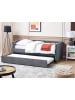 Beliani Tagesbett MIMIZAN in Grau - (W) 184 x (H) 76 x (L) 216 cm