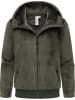 ragwear Fleecejacke Cousy Short Bonded in Dark Olive