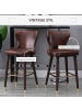 HOMCOM Barhocker-52L  x 53B x 101H cm-Braun