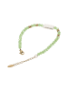 IZIA Women Bracelet With Beads in Gold Light Green