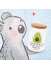Mr. & Mrs. Panda Kaffeedose Avocado Glücklich mit Spruch in Weiß