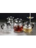Ritzenhoff & Breker 2er Set Teekanne mit Stövchen Ravenna 800 ml transparent in transparent