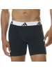 adidas Boxershort 6er Pack in Schwarz/Weiß