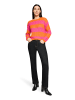 CARTOON Strickpullover mit Rundhalsausschnitt in Orange/Pink
