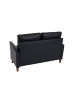 MCW 2er Sofa H23 mit Staufach, Kunstleder, schwarz