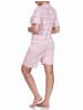 NORMANN Pflegeoverall kurzarm Reissverschluss - 73709 in rosa