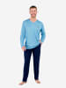HOM Pyjama Walter Long Sleepwear in blue print
