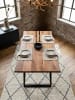KADIMA DESIGN Esszimmertisch 160x80x76 cm Massivholz / Metall Esstisch