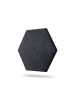 relaxdays 36 x Akustikplatten „Hexagon“ in Schwarz – 30 x 26 cm